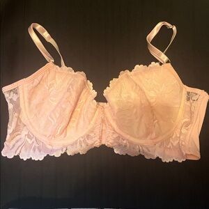 Elegant Lace Pink Bra